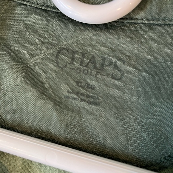 Chaps men’s green polo sz XL - Picture 2 of 4